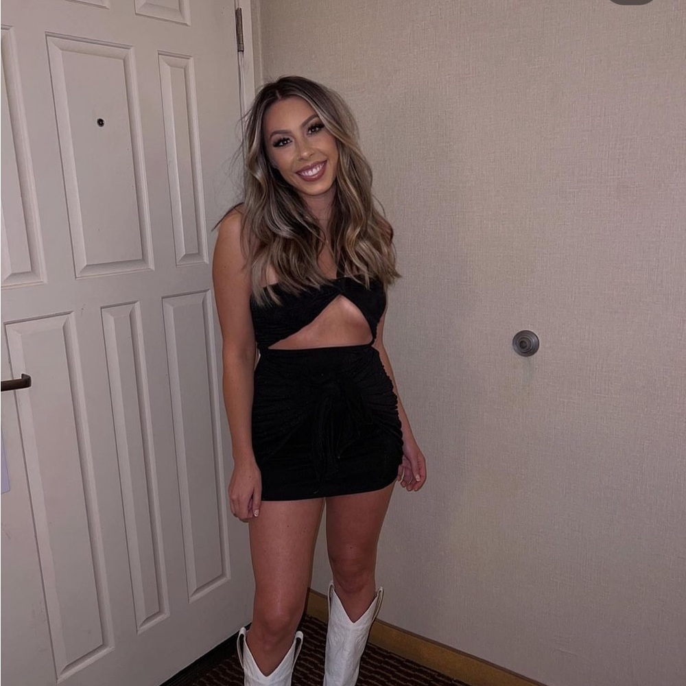 White fox boutique black small mini dress